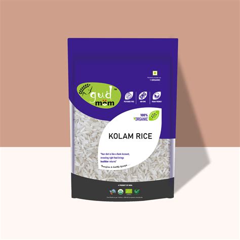 Organic Kolam Rice 1 Kg – Gudmom