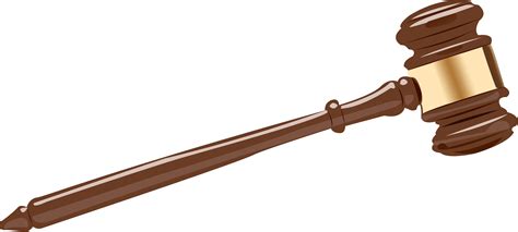 Court Hammer, Legal Gavel, Justice Symbol Transparent PNG