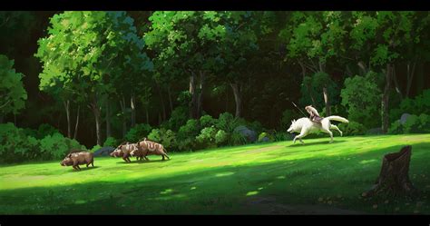 Princess Mononoke Forest Scene