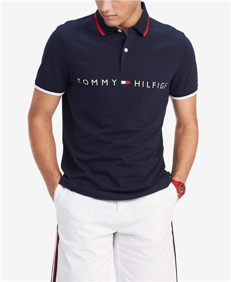 Tommy Hilfiger Mens Custom Fit Tomas Polo And Reviews Polos Men