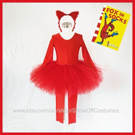 Dr Suess Fox in Socks Girls Tutu Book Week Costume Size 9-10 - Etsy