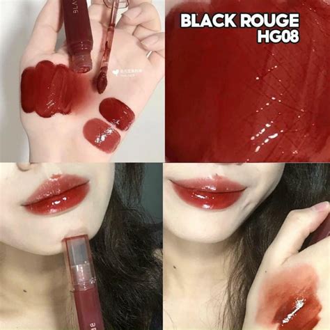 Son Black Rouge Hg08 Half Water Glow Bóng 4g Mibebe Shopee Việt Nam