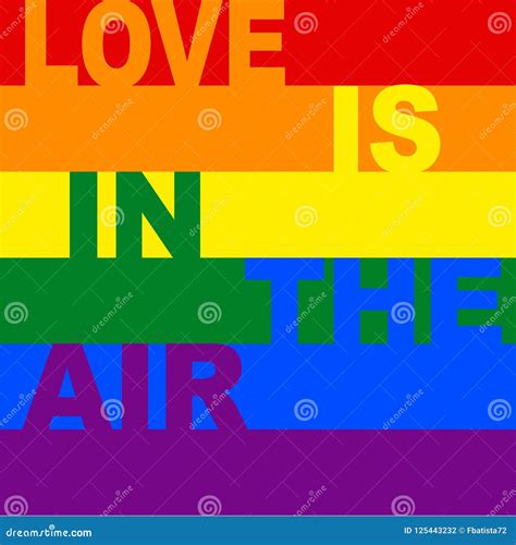 Rainbow Gay Pride Flag Symbol Of Sexual Minorities You Is In This Air Stock Illustration