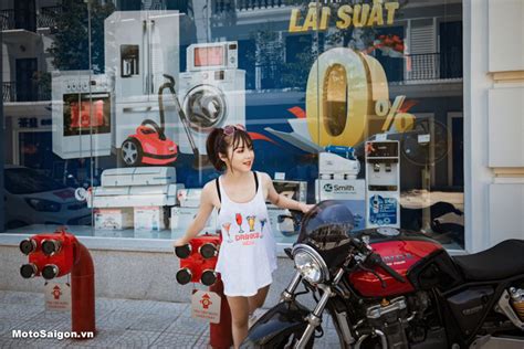 Hot Girl D Ng B N Honda Cb Cafe Racer Motosaigon