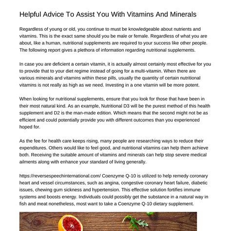 Helpful Advice That Will Help You With Vitamins And Mineralsziocl.pdf