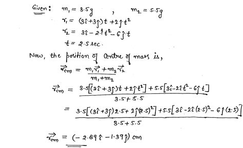 The Vector Position Of A G Particle Moving In The Xy Plane Varies