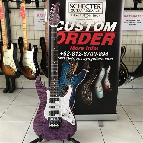 Schecter Japan Sd2 24 Al Purple Gooswyn Guitar