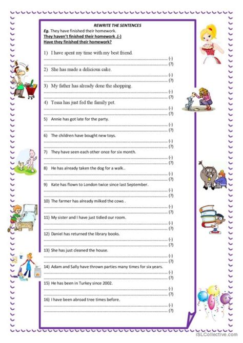 192 Rewrite English Esl Worksheets Pdf And Doc