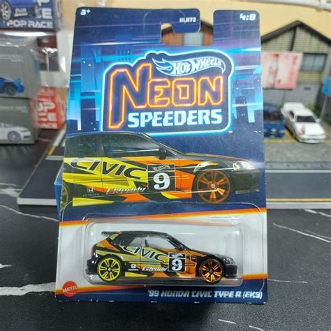 Jual Hot Wheels Honda Civic Type R Ek Neon Speeders Shopee Indonesia