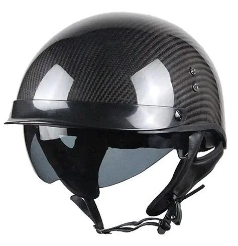 Motorcycle Carbon Fiber Helmet Motorbike Open Face Retro Vintage Jet Helmets Motocross Capacete