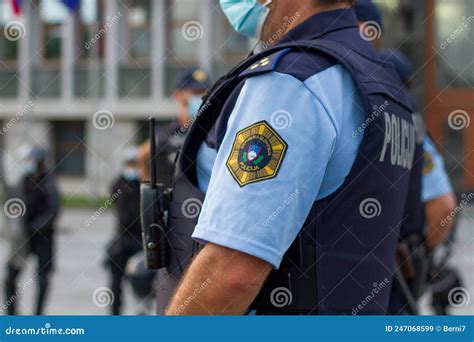 Ljubljana Slovenia 372020 Stock Image Image Of Police Issue