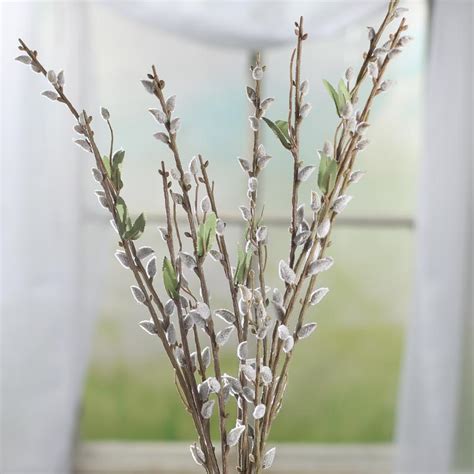 Artificial Pussy Willow Spray Picks Sprays Floral Supplies Craft Supplies Factory