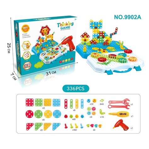 Jucarie Educativa Si Interactiva Flippy Set De Constructie Puzzle Din