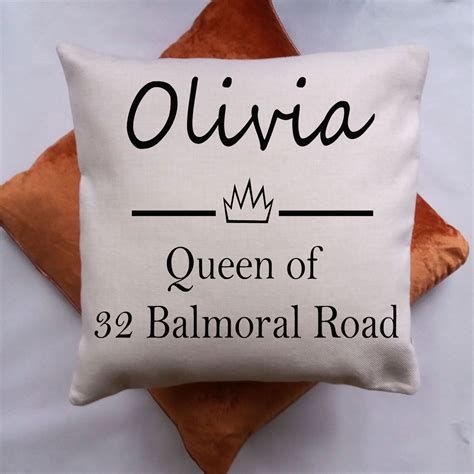 Queen of Personalised Cushion - Tigerlily Prints