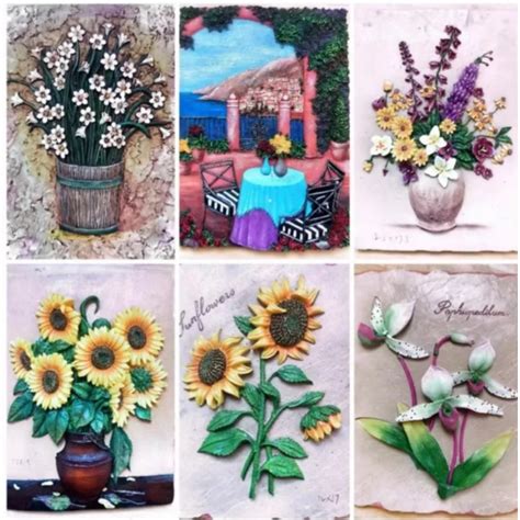 Tranh thạch cao tượng thạch cao nghệ thuật bình hoa hướng dương hoa hồng tô tượng hot trend ko