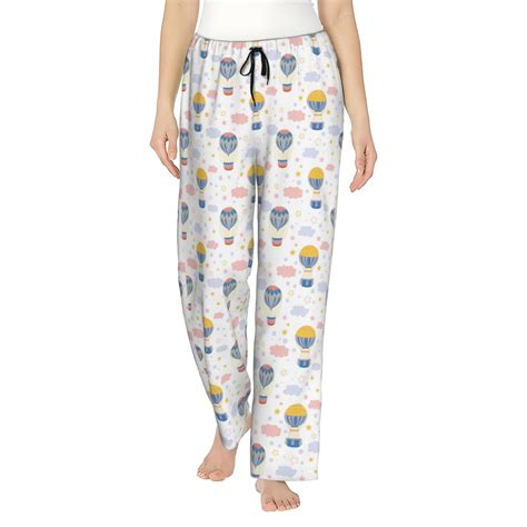 Balery Hot Air Balloon Print Women S Pajama Pants Ultra Lightweight Pjs