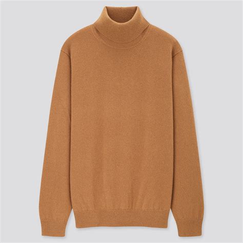 Men Cashmere Turtleneck Long Sleeve Sweater Uniqlo Us