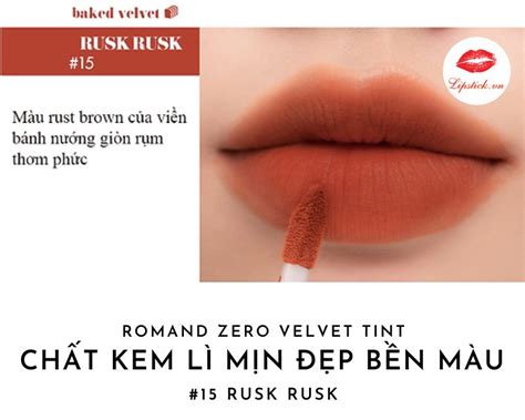 Son Romand 15 Rusk Rusk Màu Cam Cháy Đẹp Nhất Hot Nhất Hiện Nay