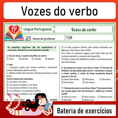 Voz Do Verbo Exercicios - Atividades Vozes Do Verbo - Image to u