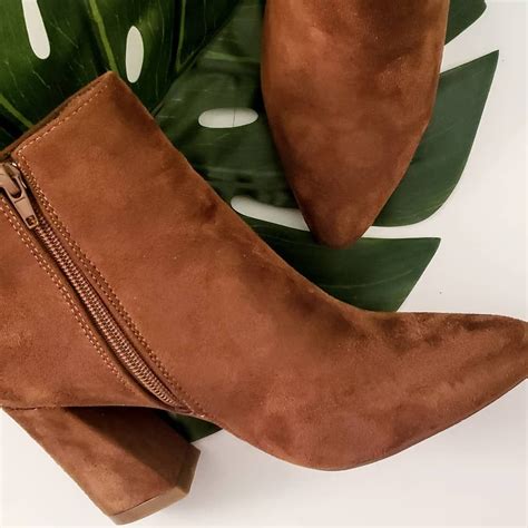 Suede Cognac Boot Perfect Fall Staple Pairs Well With Skirts And