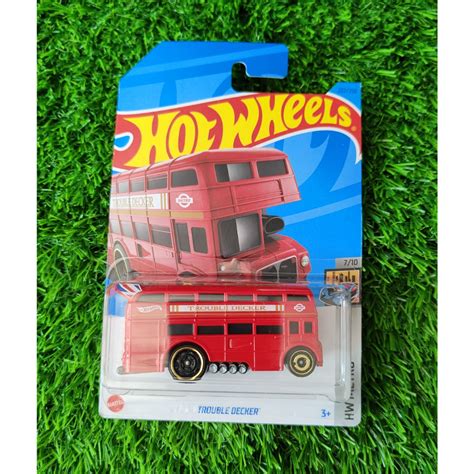 Jual HOT WHEELS TROUBLE DECKER MERAH RED Shopee Indonesia