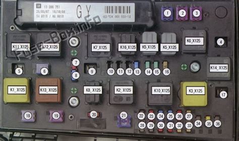 Fusibles Y Rel S Para Opel Vauxhall Astra H Diagramas