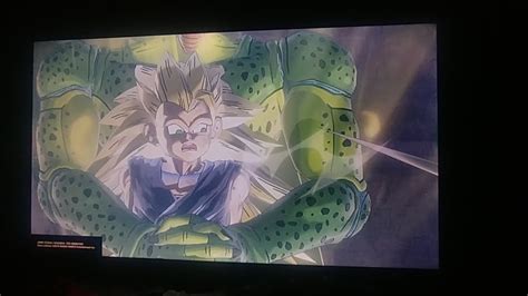 Dragonball Xenoverse Cell Absorption Grab On Super Saiyan Goku Gt