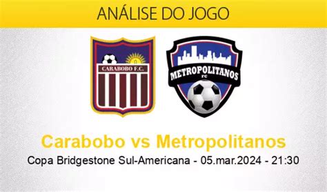 Estatísticas De Carabobo X Metropolitanos Fc - Prognóstico Carabobo Metropolitanos