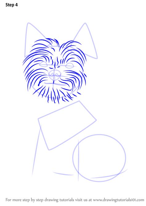 how to draw a yorkie dog