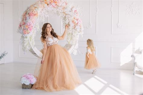 Nude Baby Shower Dress Beige Maternity Dress For Photo Shoot Etsy