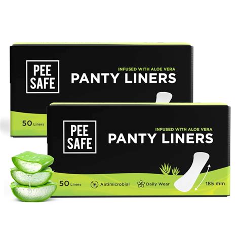 Buy Pee Safe Panty Liners For Women Daily Use with Aloe Vera - 100