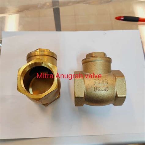 Promo Swing Check Valve Kuningan Drat 4inch Swing Check Valve Brass