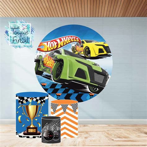 Kit Painel Sublimado Capa De Cilindro Hot Wheels Elo