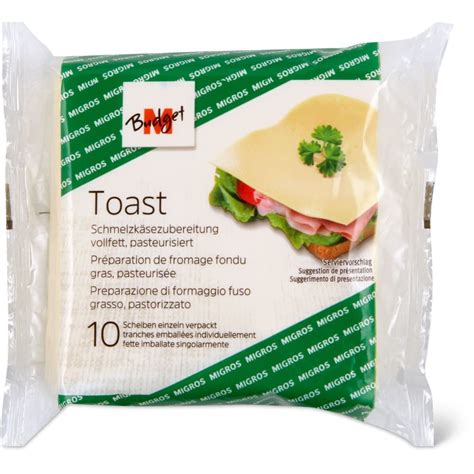 M Budget Toast Schmelzkäsezubereitung vollfett pasteurisiert 10