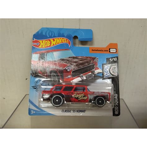 CHEVROLET NOMAD 1955 CLASSIC 5 10 ROD SQUAD 1 64 HOT WHEELS BCN STOCK CARS
