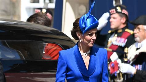 Princess Catherine Opts For Head To Toe Royal Blue As She Pairs The