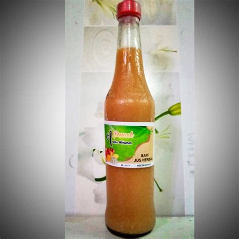 Jual SARI JUS HERBAL Jahe Merah Bawang Putih Tunggal Lemon Cuka