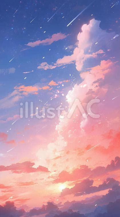 夕方の綺麗な空イラスト - No: 24511455｜無料イラスト・フリー素材なら「イラストAC」