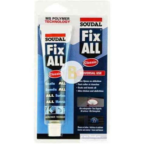 Клей-герметик SOUDAL FIX ALL Classic 80 мл білий — купити в Києві ...