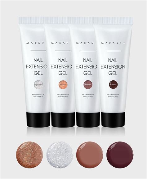 Makartt Poly Nail Gel Kit Gel Extension Nail Kit Snatchd Nude Winter Nail Extension Kit Fall