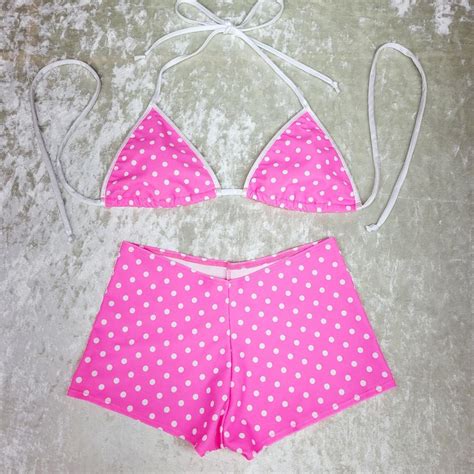 This Cute Bikini Top And Booty Short Set Is Brand Depop