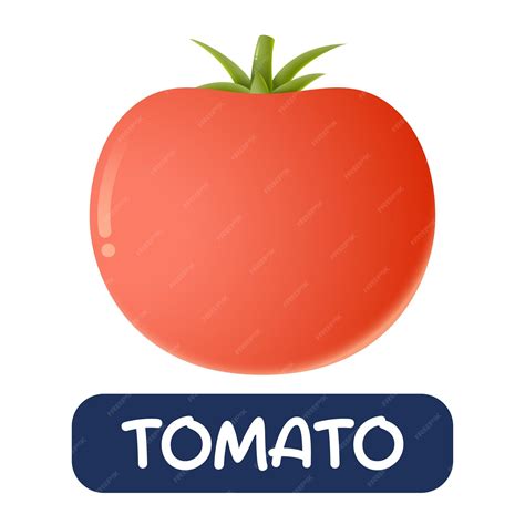 Мультфильм томатные овощи вектор, изолированные на белом фоне | Премиум ...