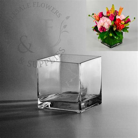 Cube Glass Vases Wholesale Flowers And Supplies