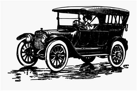 Vintage Car Line Drawing At Getdrawings - Ford Model T Transparent ...