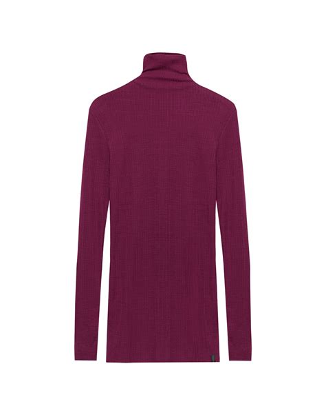 Shirt met hoge hals van merinowol voor dames - €54.99 - Dilling