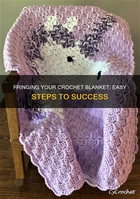 how to add fringe to crochet blanket