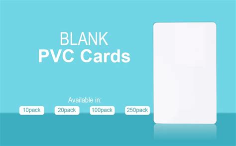 Amazon Pack Bgieaug Premium Blank Pvc Cards Cr Mil