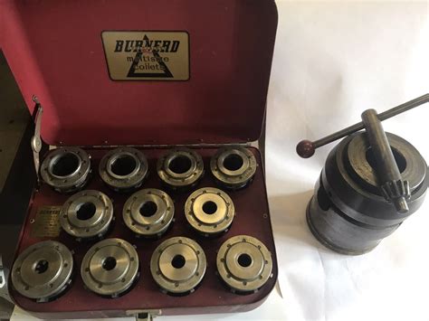 Burnerd Complete Set Of Multi Size Collets And Colchester L0 Collet