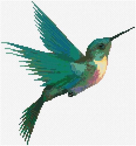 Cross Stitch Pattern Hummingbird - Cross Stitch Patterns