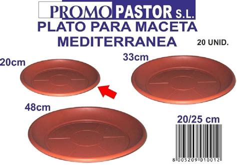 PLATO MACETA MEDITERRANEA 50 60